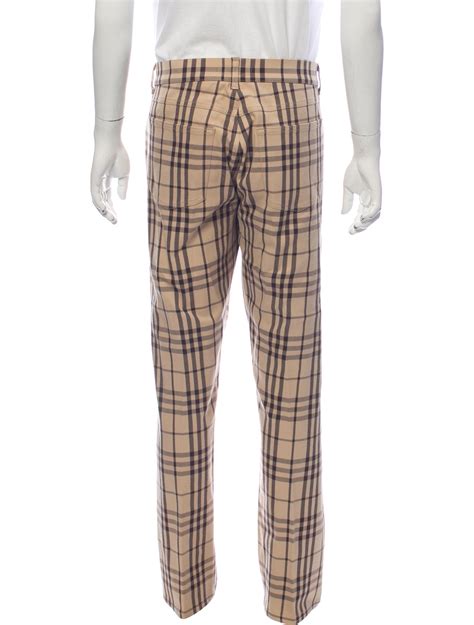 fake burberry pants plaid|burberry print pants men's.